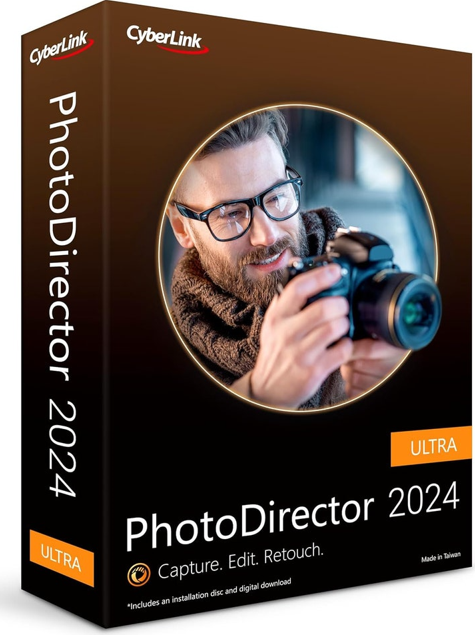 CyberLink Photodirector 2024 Ultra – AI Photo Editing | Graphic design software for Windows